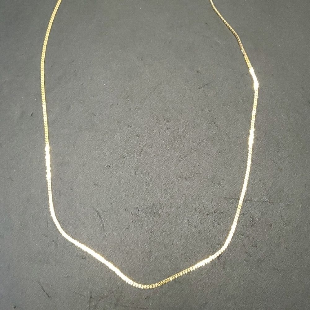 Napier gold tone chain necklace 23"